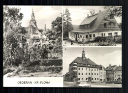 Oederan, Kr. Flöha, Teilansicht, Gaststätte "Waldeinkehr", Rathaus - Other & Unclassified