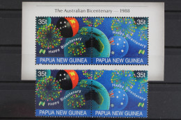 Papua Neuguinea, MiNr. 572-573 + Block 3, Postfrisch - Papua-Neuguinea