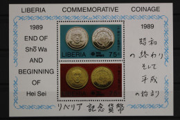 Liberia, MiNr. Block 125, Münzen, Postfrisch - Liberia