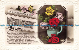 R674956 A Remembrance For Friday. RPP. Postcard. 1943 - World