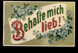 Mit Blumenblüten Geschrieben: Behalte Mich Lieb! - Sonstige & Ohne Zuordnung