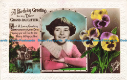 R674957 A Birthday Greeting To My Dear Grand Daughter. Art Photo. RP - World