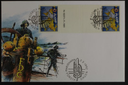 Aland, MiNr. 55, Zwischenstegpaar MitNummer, FDC - Aland