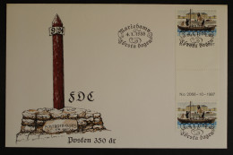 Aland, MiNr. 26, Zwischenstegpaar Mit Nummer, FDC - Aland