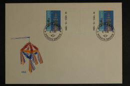 Aland, MiNr. 10, Zwischenstegpaar Mit Nummer, FDC - Aland