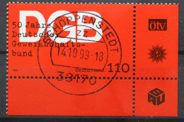Deutschland (BRD), MiNr. 2083, Ecke Re. Unten, Zentrischer Stempel, EST - Used Stamps