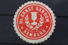 Hamburg, Dr. Ernst Sandow, Siegelmarke - Erinnofilia