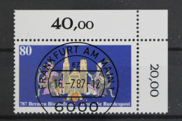 Deutschland (BRD), MiNr. 1329, Ecke Re. Oben, Kbwz, VS F/M - Used Stamps