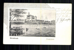 Steinhude Am Meer, Strandhotel, Segelschiffe, Zeichnung - Other & Unclassified