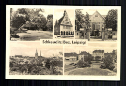 Schkeuditz, Bez. Leipzig, Rathaus, Marktplatz, Krankenhaus, Teilansicht - Autres & Non Classés