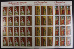 Liechtenstein, MiNr. 1027-1029, Kleinbögen, Postfrisch - Sonstige & Ohne Zuordnung