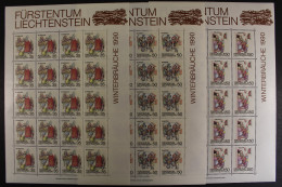 Liechtenstein, MiNr. 1008-1010, Kleinbögen, Postfrisch - Other & Unclassified
