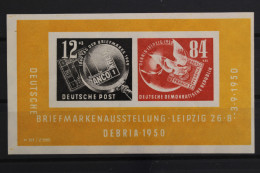 DDR, MiNr. Block 7, Nach Rechts Verschobener Druck, Postfrisch - Abarten Und Kuriositäten