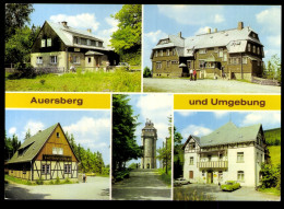 Auersberg/Erzgeb., Berghotel, Aussichtsturm, Köhlerhütte In Sossa - Autres & Non Classés
