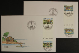 Aland, MiNr. 51-52, Zwischenstegpaare Mit Nummer, FDC - Ålandinseln