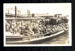 Hamburg, Boot Mit Vielen Menschen, 1939 - Altri & Non Classificati