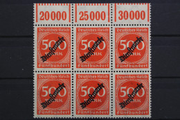 DR Dienst, MiNr. 81, 6er Block, Oberrand Im Walzendruck, Postfrisch - Dienstzegels