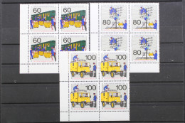 Berlin, MiNr. 876-878, Viererblock, Ecke Links Unten, Postfrisch - Unused Stamps