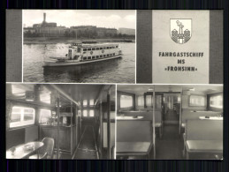 Magdeburg, Fahrgastschiff MS "Frohsinn", Innenansichten, Wappen - Autres & Non Classés