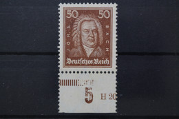 Deutsches Reich, MiNr. 396, Unterrand Mit Halber HAN, Postfrisch - Ongebruikt