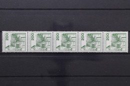 Berlin, MiNr. 540 R, Fünferstreifen Mit ZN 015, Postfrisch - Rolstempels