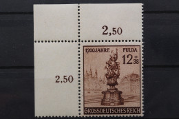 Deutsches Reich, MiNr. 886 PLF I, Ecke Links Oben, Postfrisch - Plaatfouten & Curiosa