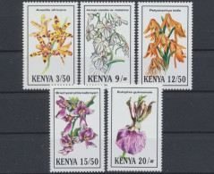 Kenia, Blumen, MiNr. 596-600, Postfrisch - Kenia (1963-...)