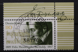 Deutschland (BRD), MiNr. 1953, Ecke Re. Oben, Zentrischer Stempel, EST - Used Stamps