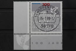 Deutschland (BRD), MiNr. 2066, Ecke Li. Unten, Zentrischer Stempel, EST - Used Stamps
