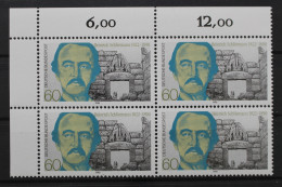 Deutschland, MiNr. 1480, Viererblock, Ecke Li. Oben, Postfrisch - Unused Stamps