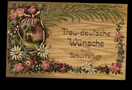 Treu-deutsche Wünsche Zum Geburtstag, Blumenranke, Im Kaiserband Haus - Anniversaire