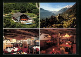 Cartolina Dorf Tirol /Meran, Hotel Brunnerhof, Aichstr. 33, Innenansicht  - Otros & Sin Clasificación