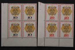 Berlin, MiNr. 174-175, Viererblöcke, Ecke Links Unten, Postfrisch - Unused Stamps
