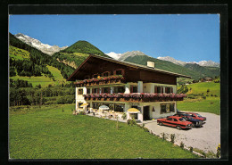 Cartolina Luttach I. Ahrntal, Pension Erlhof Mit Parkenden Autos  - Autres & Non Classés