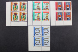 BRD, MiNr. 660-663, Viererblock, Ecke Links Unten, Postfrisch - Unused Stamps