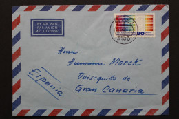 Deutschland (BRD), MiNr. 1053, EF Ab Celle Nach Gran Canaria - Lettres & Documents
