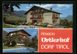 Cartolina Dorf Tirol /Meran, Pension Örtlerhof In Der Lingstrasse 26 Mit Pool  - Andere & Zonder Classificatie