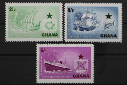 Ghana, MiNr. 17-19, Postfrisch - Ghana (1957-...)