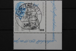 Deutschland (BRD), MiNr. 1942, Ecke Re. Unten, Zentrischer Stempel, EST - Used Stamps