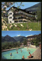 Cartolina Schenna Bei Meran, Pension Vallreiss Mit Swimming Pool  - Other & Unclassified