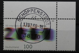 Deutschland (BRD), MiNr. 2102, Ecke Re. Oben, Zentrischer Stempel, EST - Used Stamps