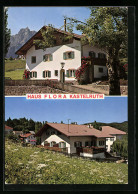 Cartolina Kastelruth, Pension Haus Flora  - Andere & Zonder Classificatie