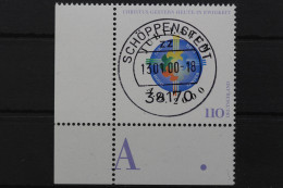 Deutschland (BRD), MiNr. 2087, Ecke Li. Unten, Zentrischer Stempel, EST - Used Stamps