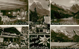 73835092 Garmisch-Partenkirchen Aulealm Gaststube Waxenstein Riessersee Zugspitz - Garmisch-Partenkirchen