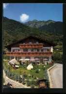 Cartolina Dorf Tirol Bei Meran, Pension Stübele Aus Der Vogelschau  - Andere & Zonder Classificatie