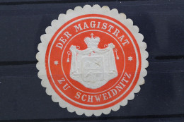 Schweidnitz, Der Magistrat, Siegelmarke - Erinnophilie