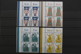 BRD, MiNr. 1398-1401 A, Viererblöcke, Ecken Li. Oben, Postfrisch - Unused Stamps