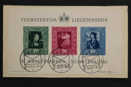 Liechtenstein, MiNr. Block 5, Briefstück, EST - Other & Unclassified