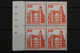 Berlin, MiNr. 533 A, Viererblock, Rand Mit BZN, Postfrisch - Ungebraucht