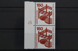 Berlin, MiNr. 411, Senkr. Paar, Rand Mit DZ 10, Postfrisch - Ongebruikt